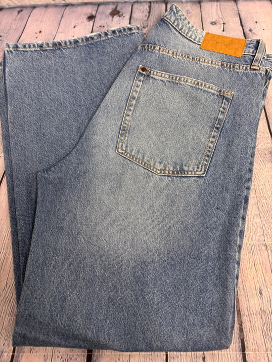& Denim Denim - & Denim Wide Leg High Waist Boho Preppy Casual Classic Minimalist Jeans 14
